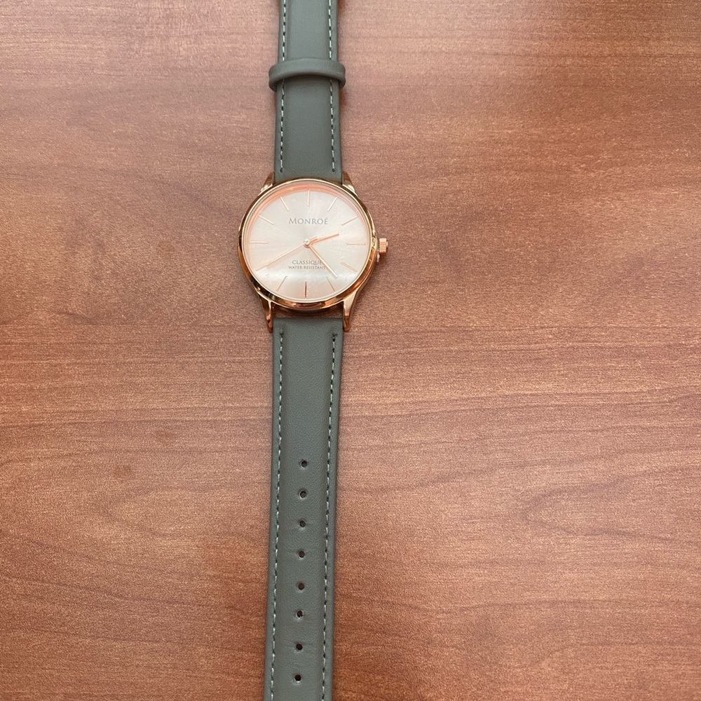 Monroe rose gold watch